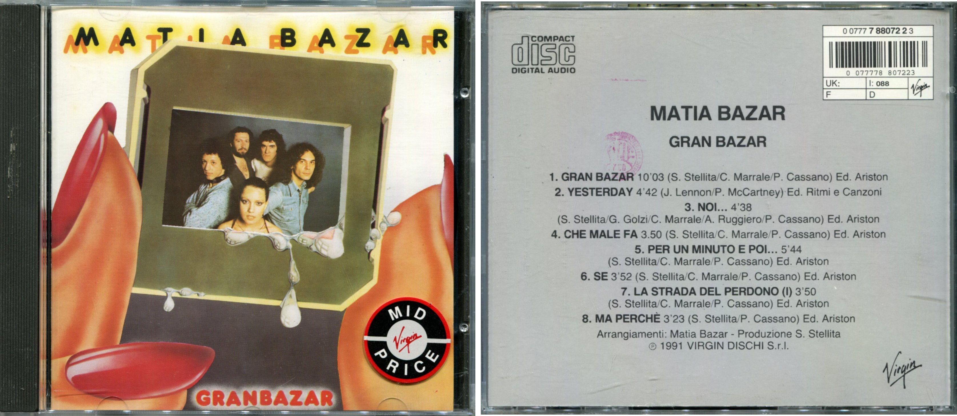 Matia Bazarのページ