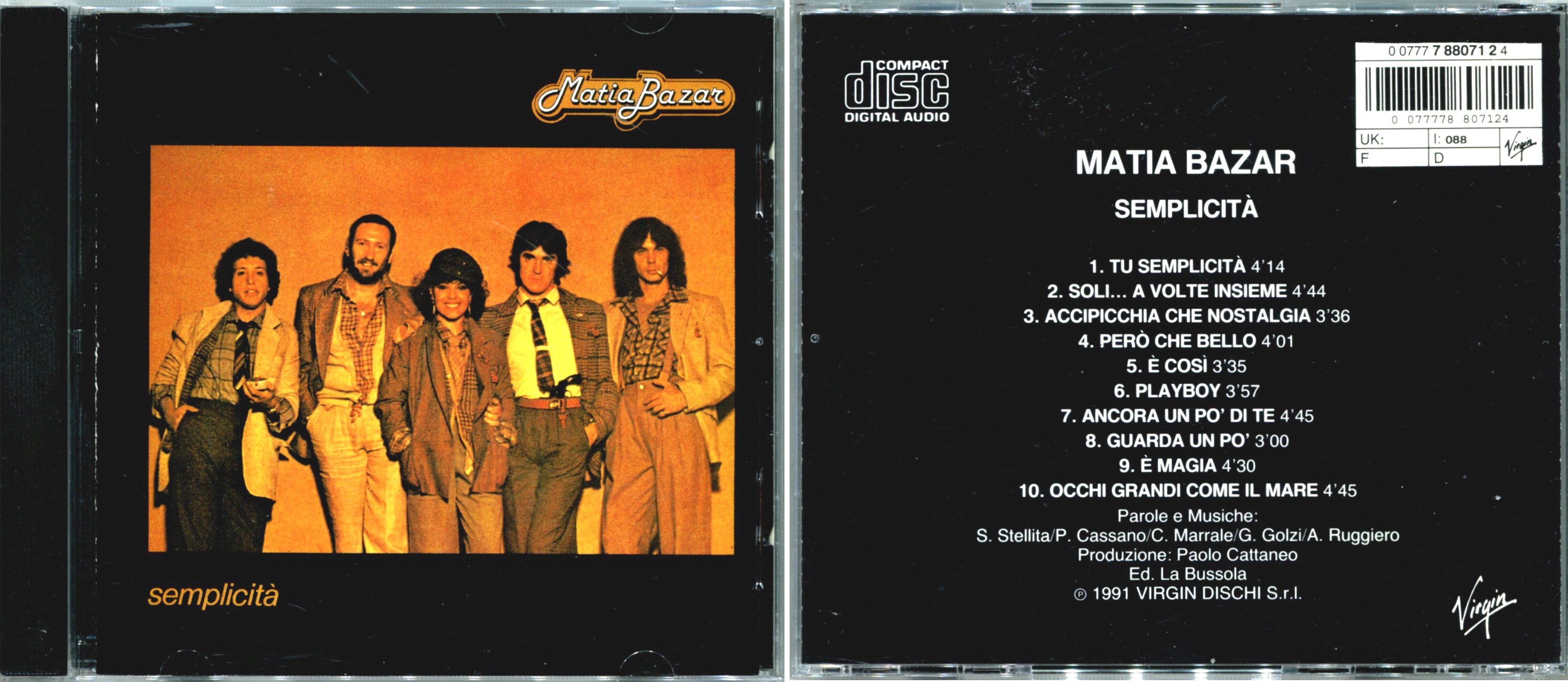 洋楽 MATIA BAZAR 6CD LIMITED EDITION Matia Bazarのページ